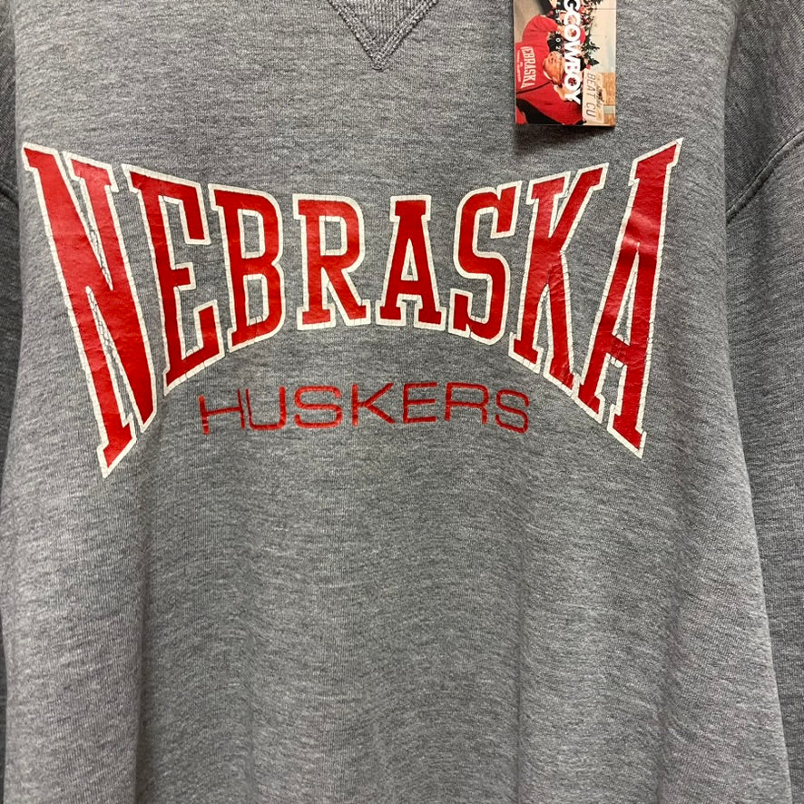 Vintage Nebraska Huskers Crewneck L *FLAW*