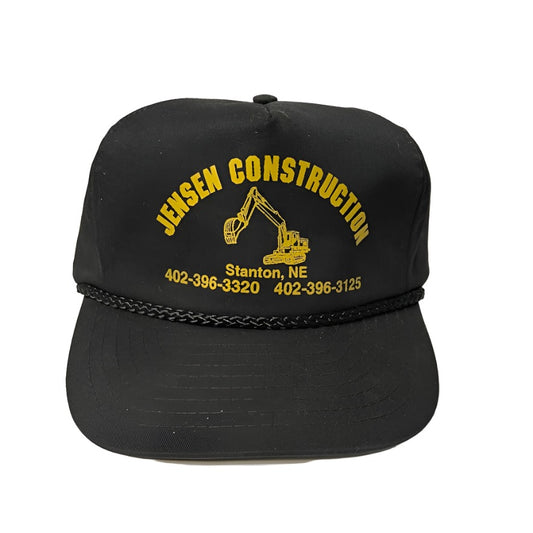 Vintage Jensen Construction Stanton Nebraska Strapback Hat