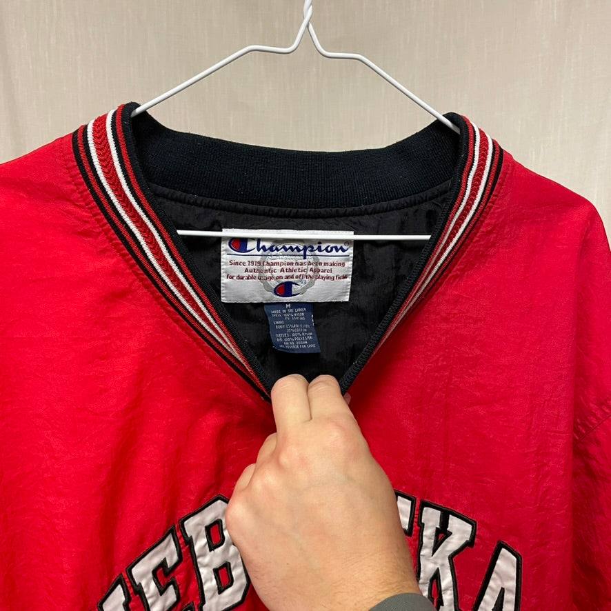 Vintage Nebraska Huskers Champion Windbreaker M