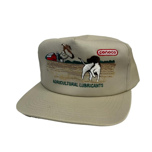 Vintage Conoco Agriculture Lubricants Animal Snapback