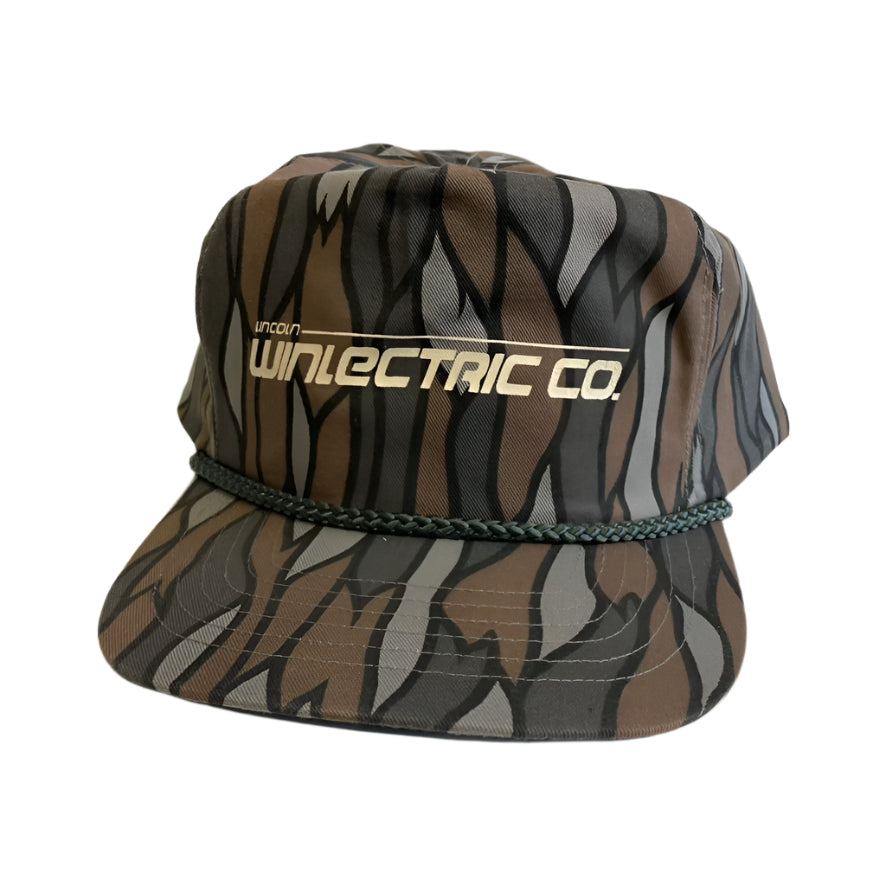 Vintage Lincoln Winlectric Co. Nebraska Camo Snapback Hat