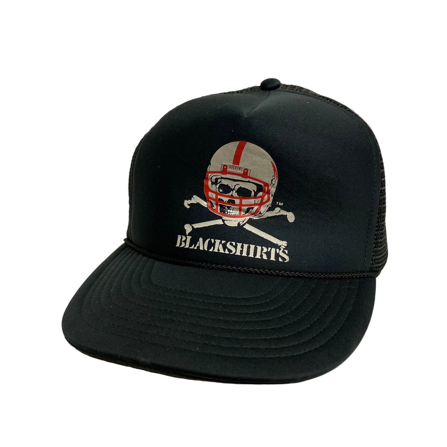 Vintage Nebraska Huskers Blackshirts Snapback Trucker Hat