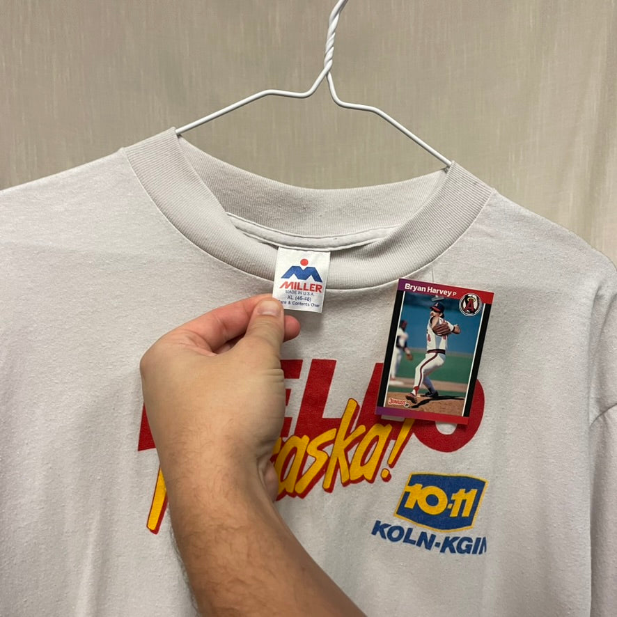 Vintage 10*11 KOLN Hello Nebraska Shirt XL