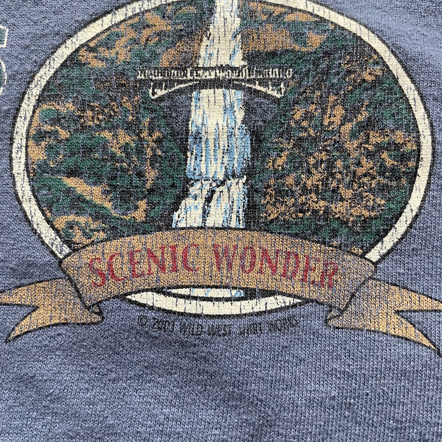 Vintage Multnomah Falls Nature Shirt XL