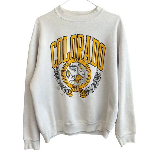 Vintage University of Colorado Buffaloes 1989 Crewneck L