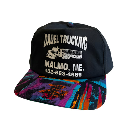 Vintage Dauel Trucking Malmo, Nebraska Snapback Hat