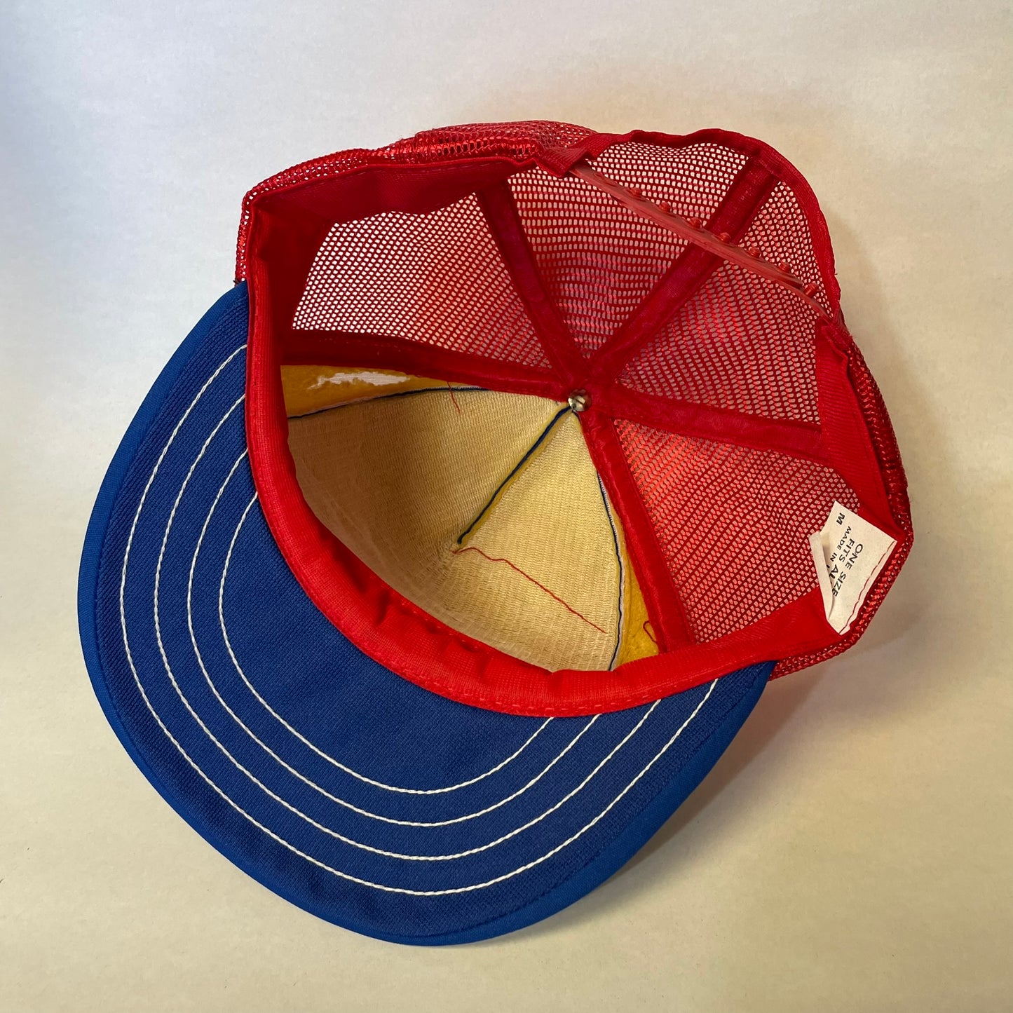 Vintage AMS Oil Snapback Trucker Hat