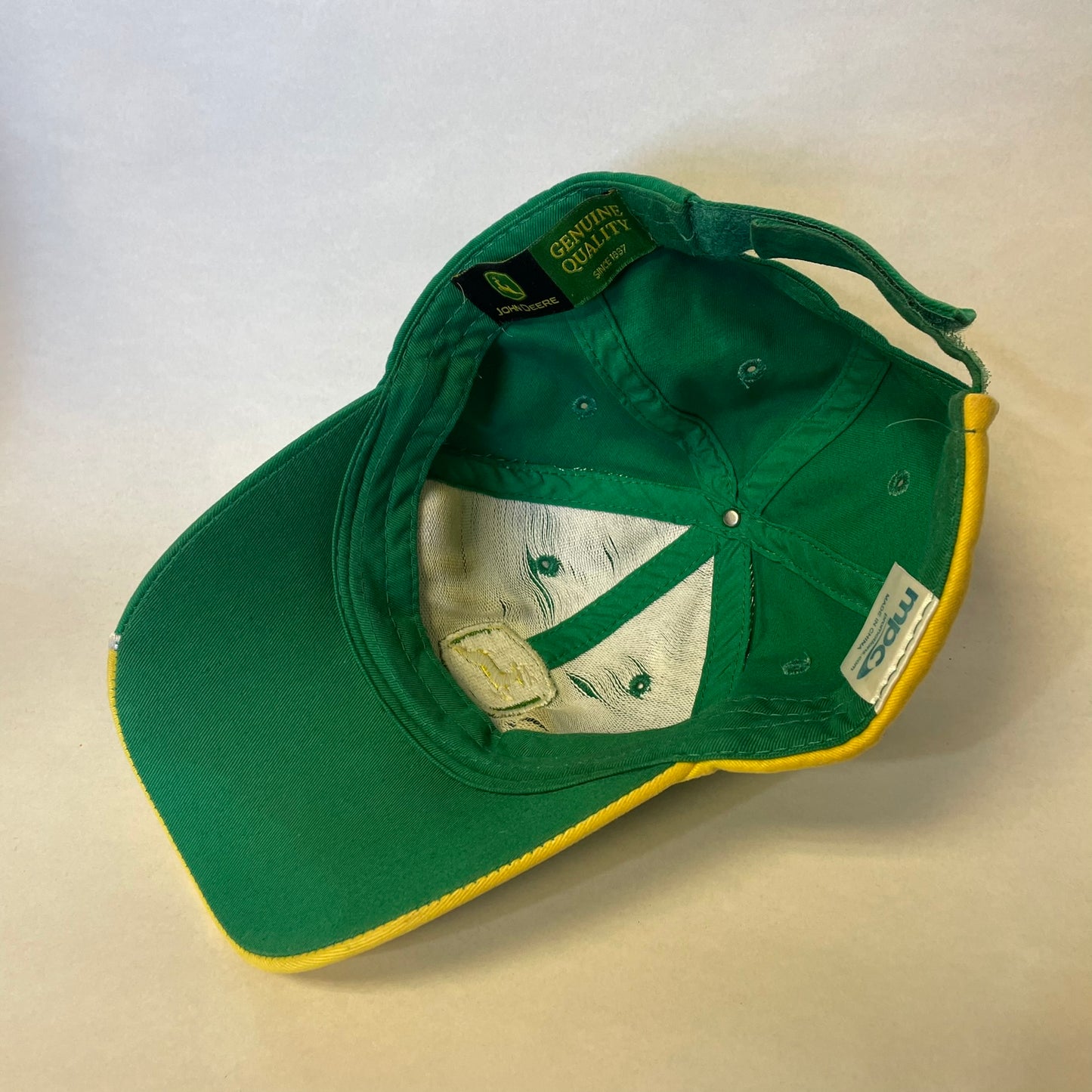 Y2K John Deere Barbed Wire Strapback hat