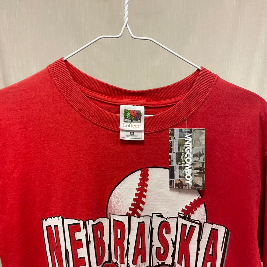 Vintage Nebraska Huskers Baseball Shirt M