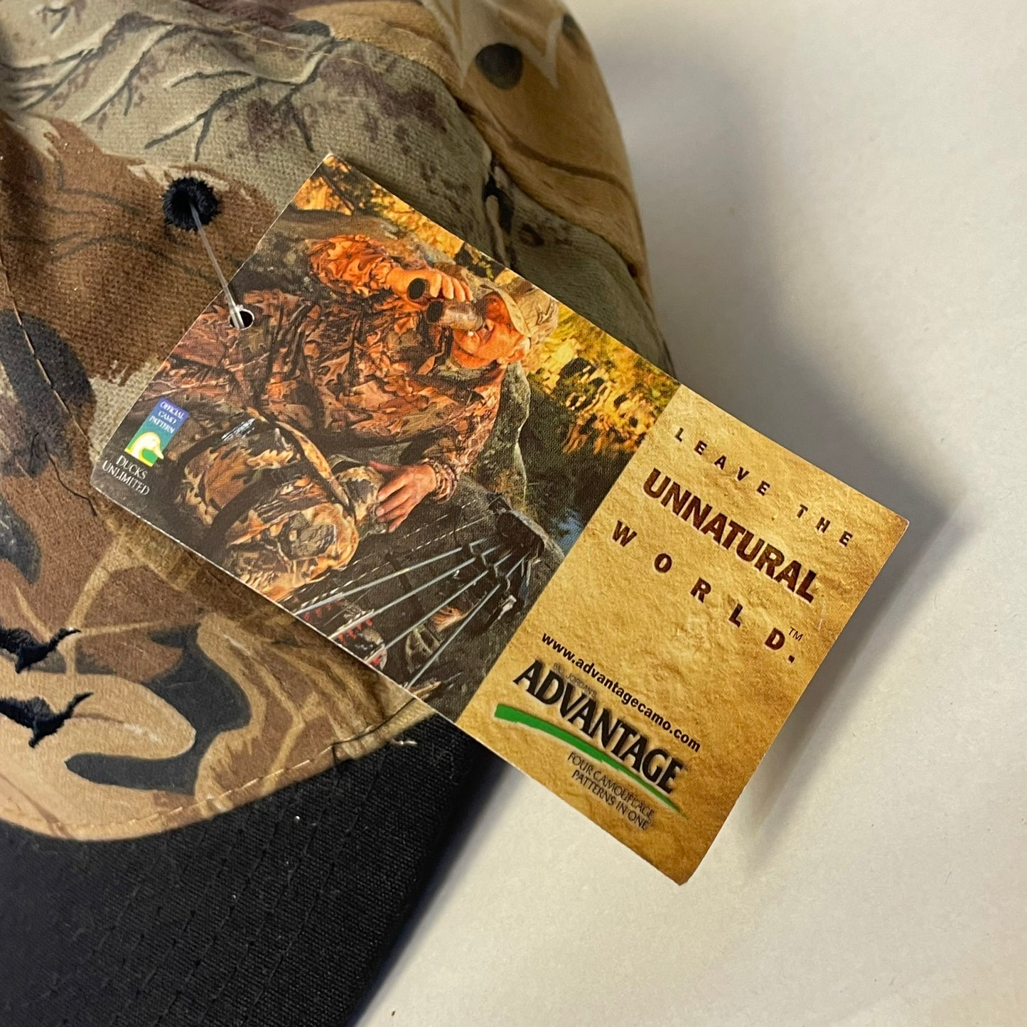 Vintage Ducks Unlimited Camo Strapback Hat NWT