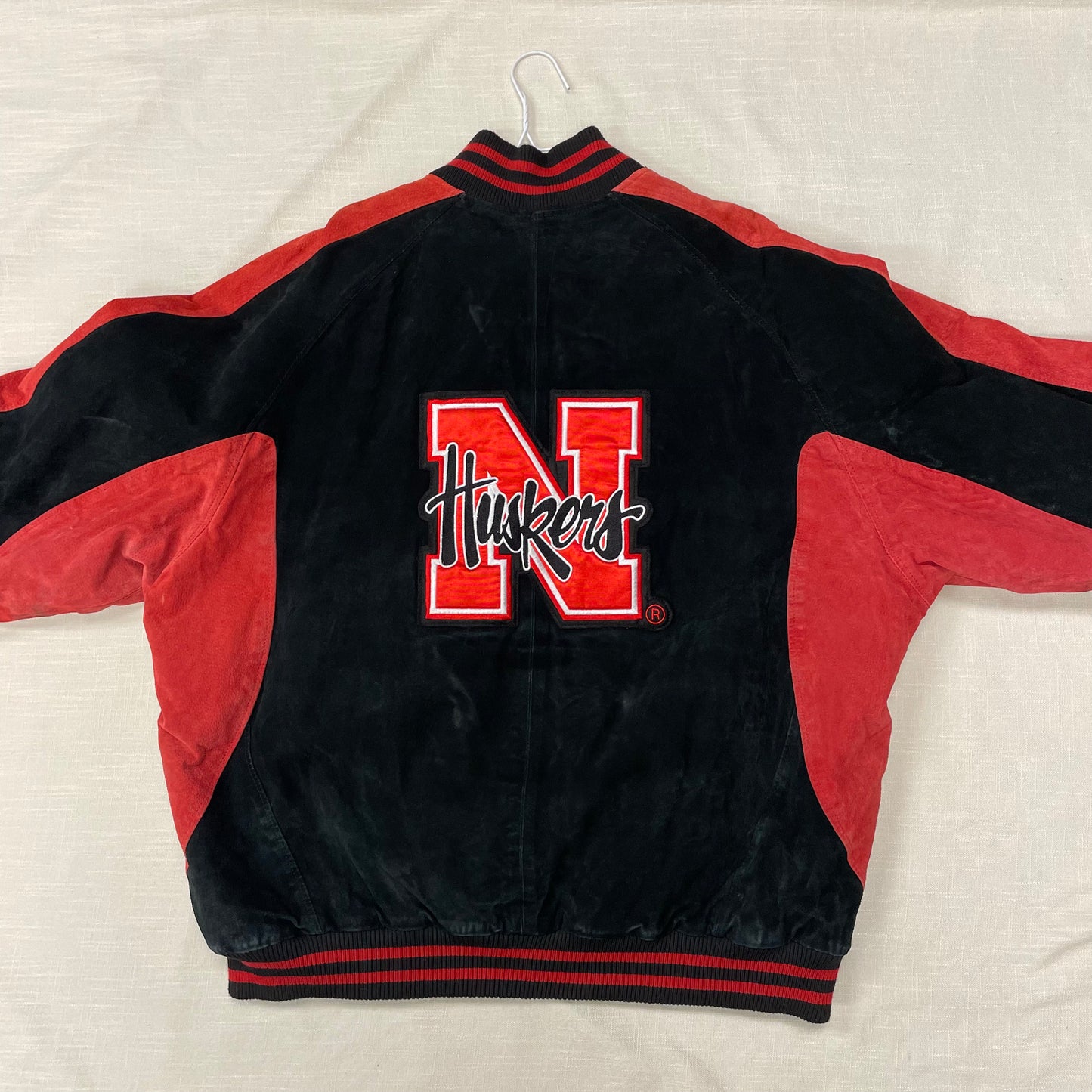 Vintage Nebraska Huskers Suede Jacket XXL
