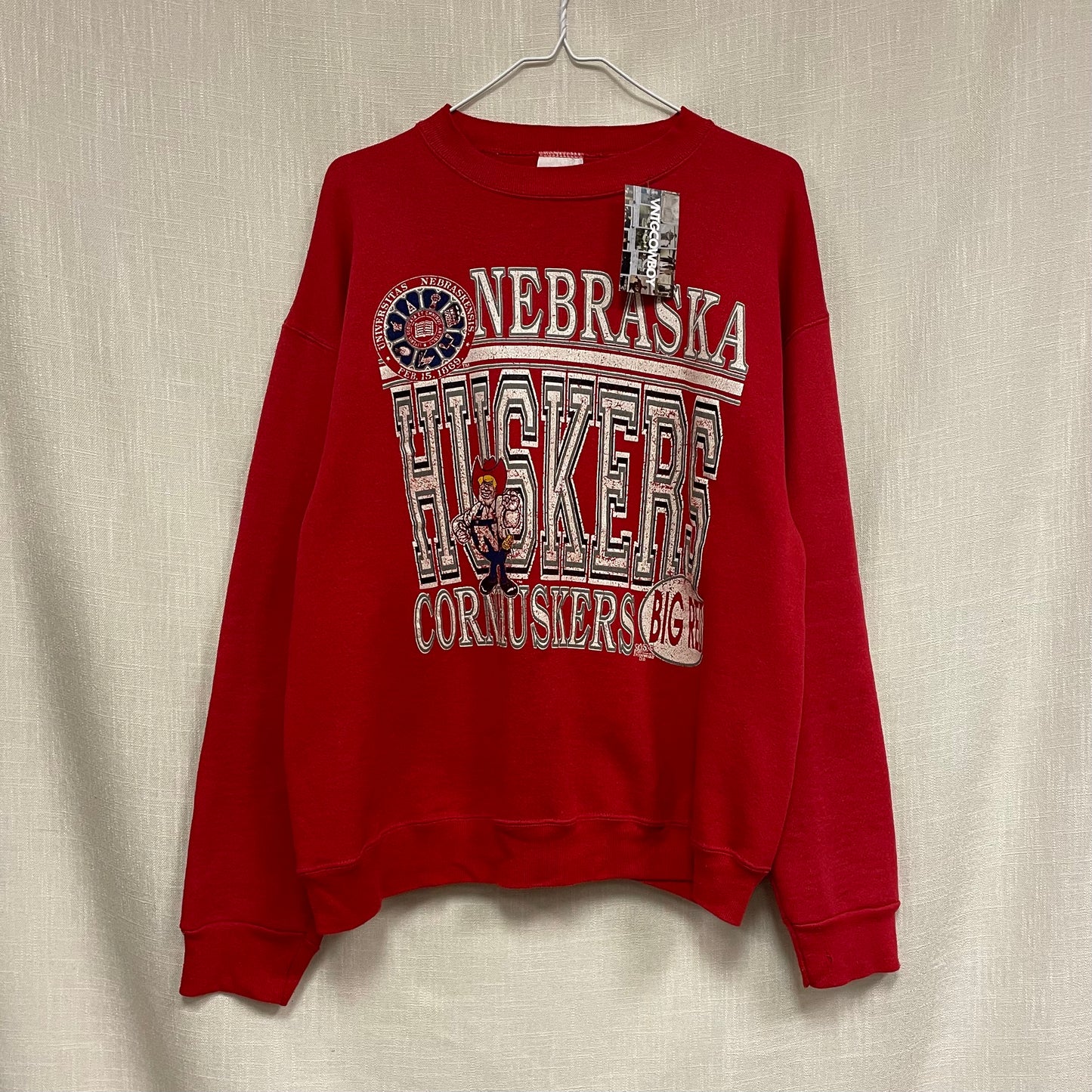 Vintage Nebraska Huskers Crewneck L