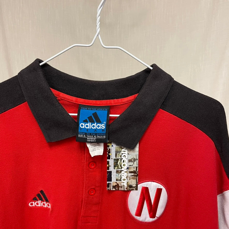 Vintage Nebraska Huskers Frank Solich Polo Shirt XL