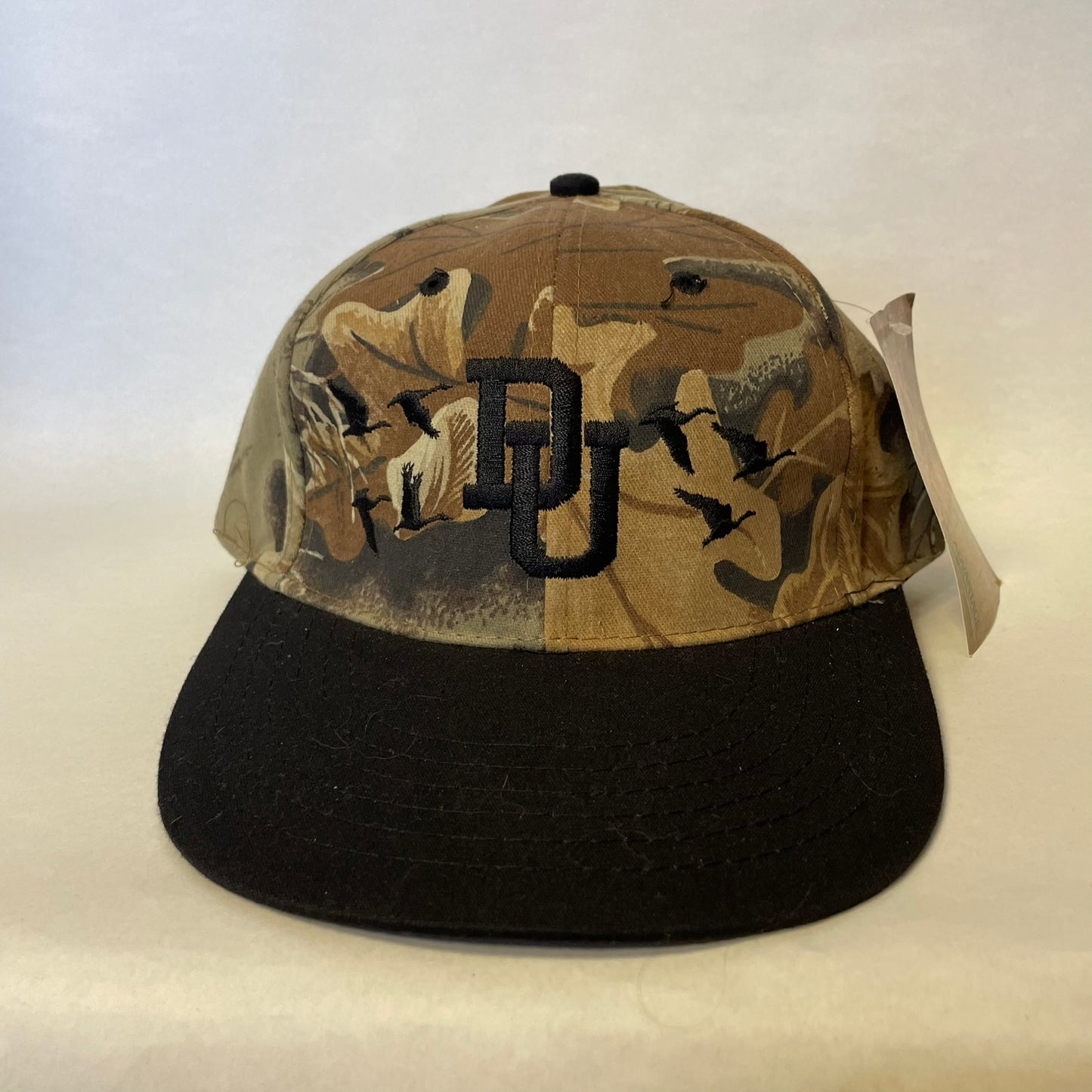 Vintage Ducks Unlimited Camo Strapback Hat NWT