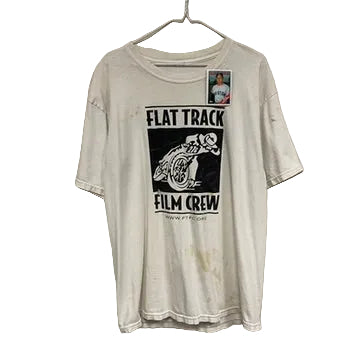 Vintage Flat Track Film Crew Shirt L