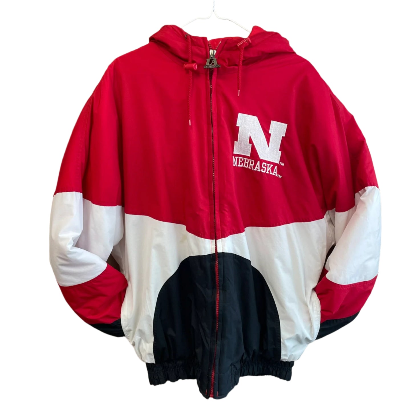Vintage Nebraska Huskers Logo Athletic Puffer Jacket M
