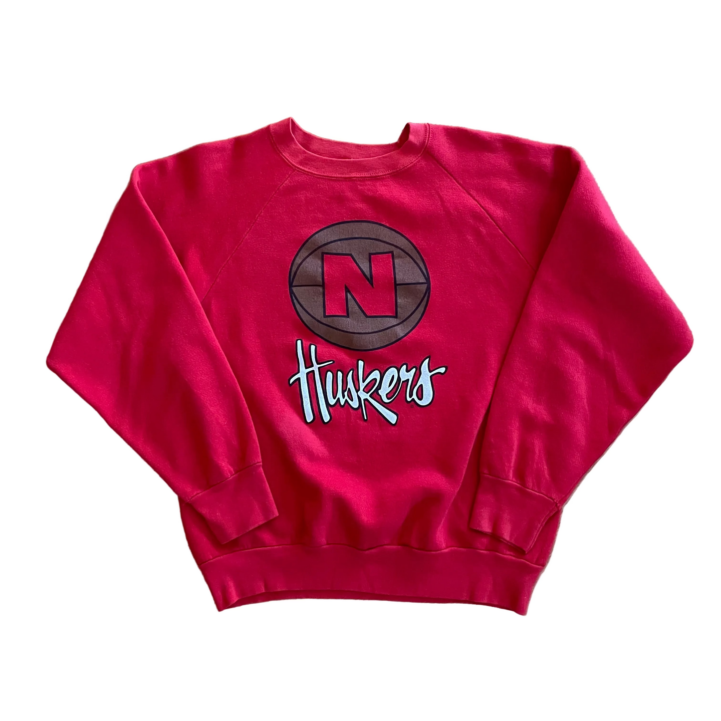 Vintage Nebraska Huskers Basketball Crewneck L