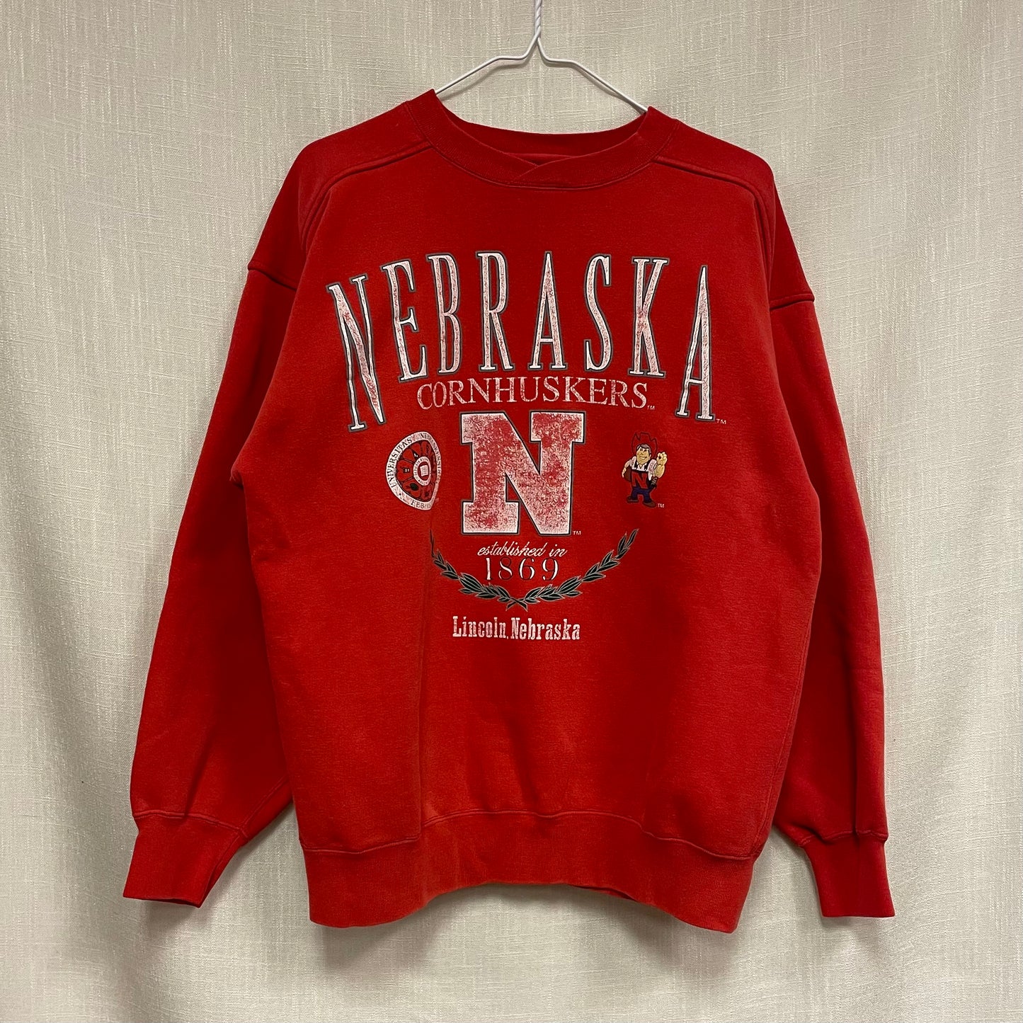 Vintage Nebraska Huskers Sweatshirt M