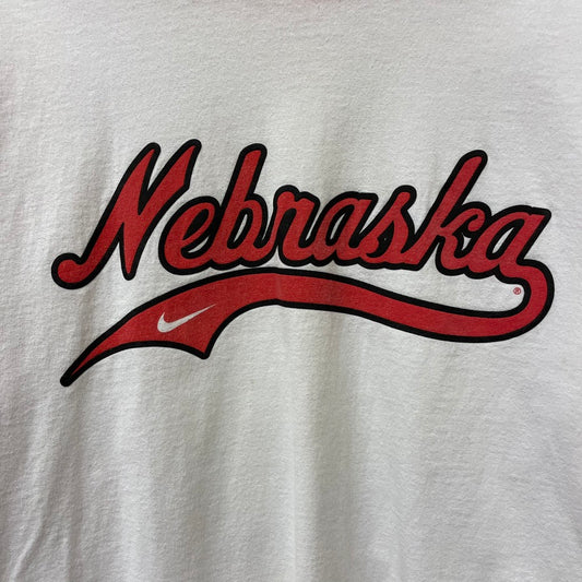 Vintage Nebraska Huskers Nike 3/4 Sleeve Baseball Shirt M
