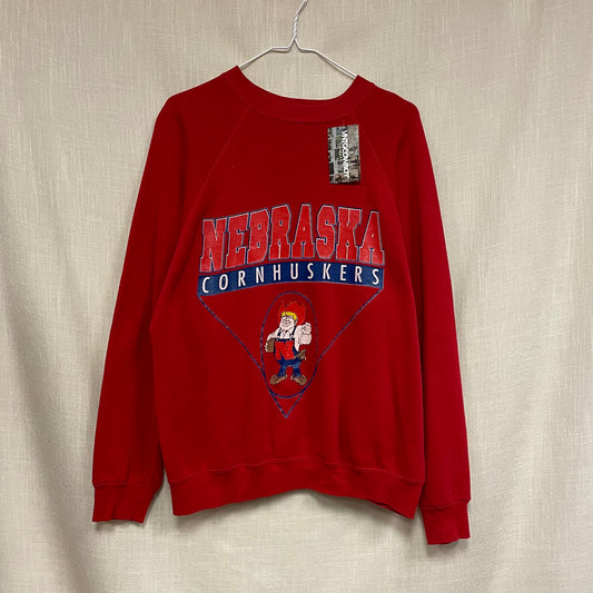 Vintage Nebraska Huskers Crewneck L