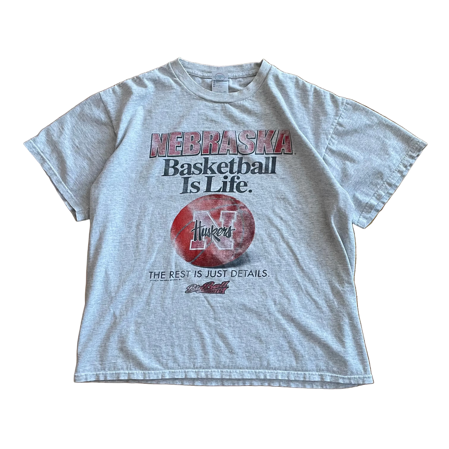 Vintage Nebraska Huskers Basketball Shirt L