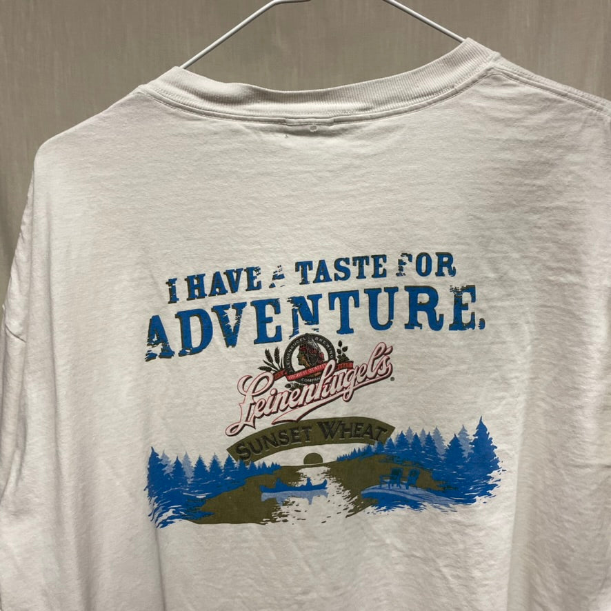 Vintage Leinenkugel's Sunset Wheat 'I HAVE TASTE FOR ADVENTURE' Shirt XL