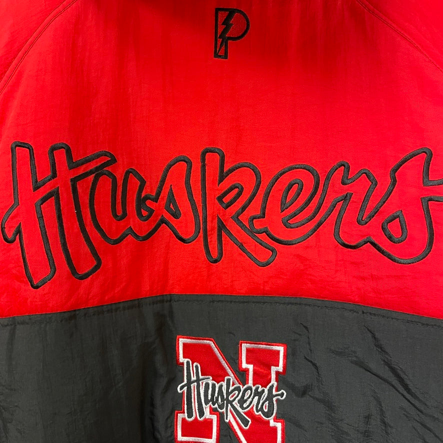 Vintage Nebraska Huskers Pro Player Puffer Jacket XXL