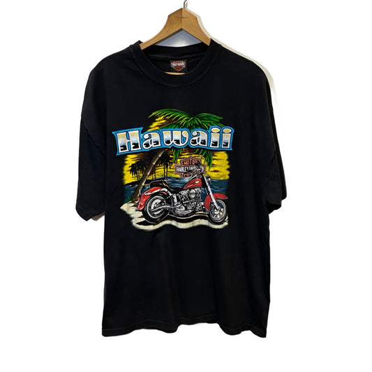Vintage Harley Davidson Honolulu Hawaii 1998 Graphic Shirt XL
