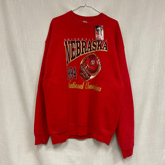 Vintage Nebraska Huskers 1994 National Champions Ring Crewneck XL