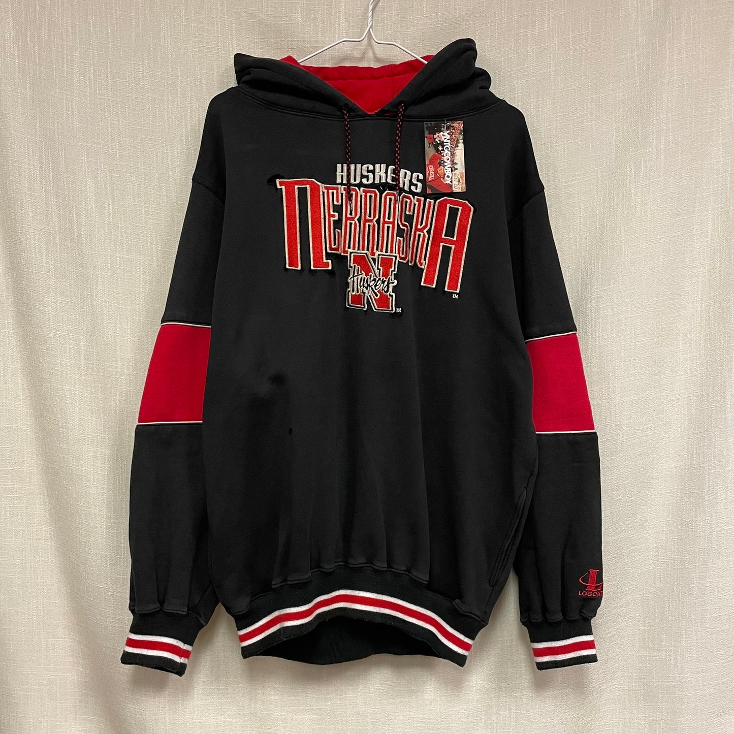Vintage Nebraska Huskers Hoodie L