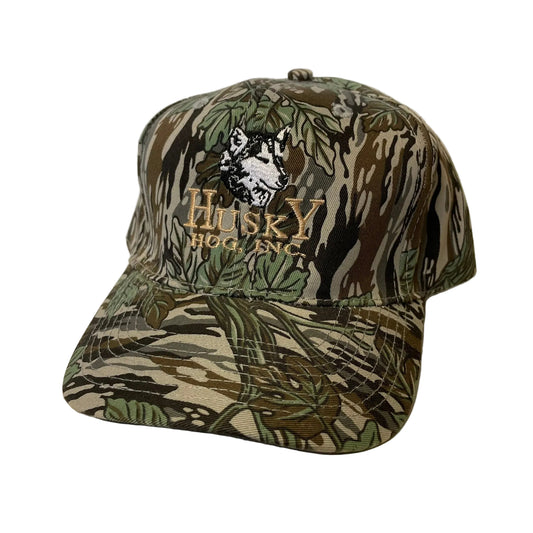 Vintage Husky Hog INC Camo Snapback Hat