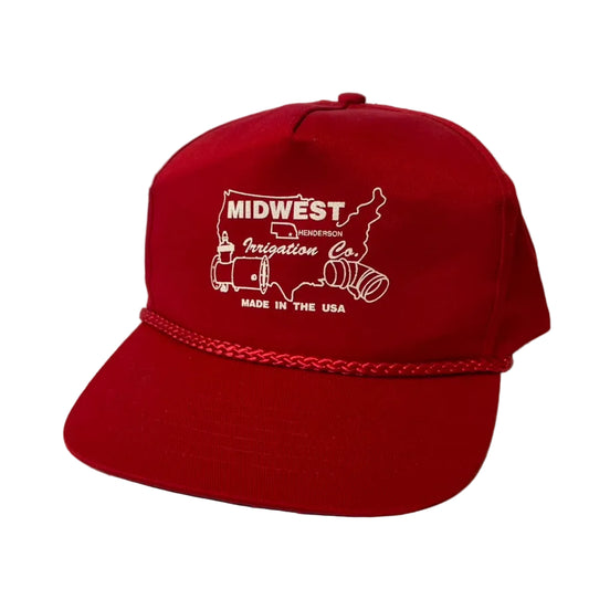 Vintage Midwest Irrigation Henderson Nebraska Snapback Hat