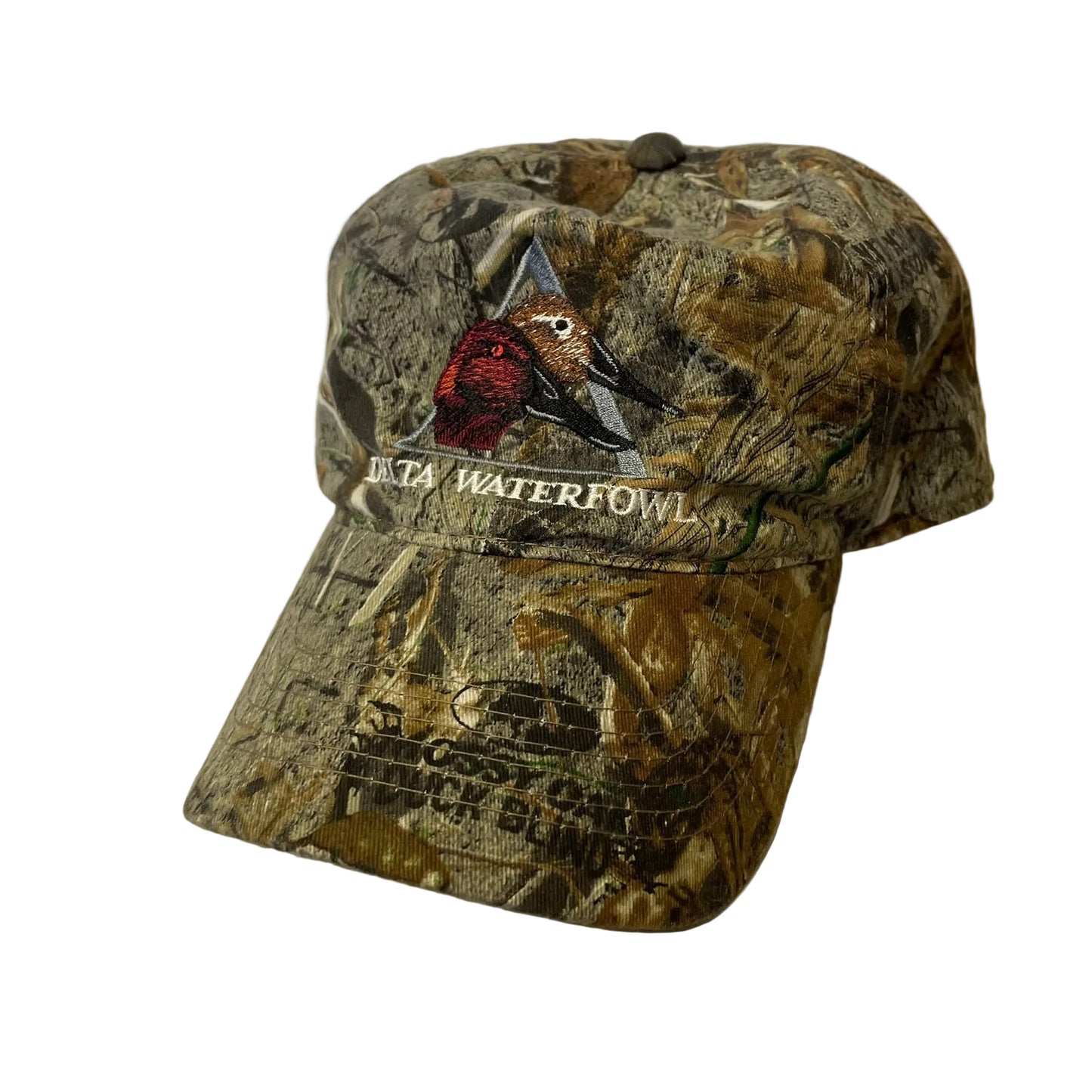 Vintage Delta Waterfowl Camo Strapback Hat