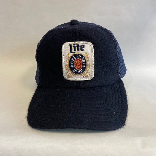 Vintage Miller Lite Beer Snapback Trucker Hat