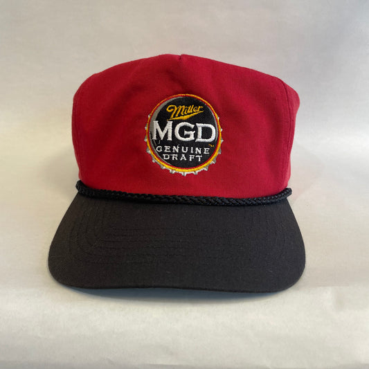 Vintage Miller Genuine Draft Beer Snapback Hat