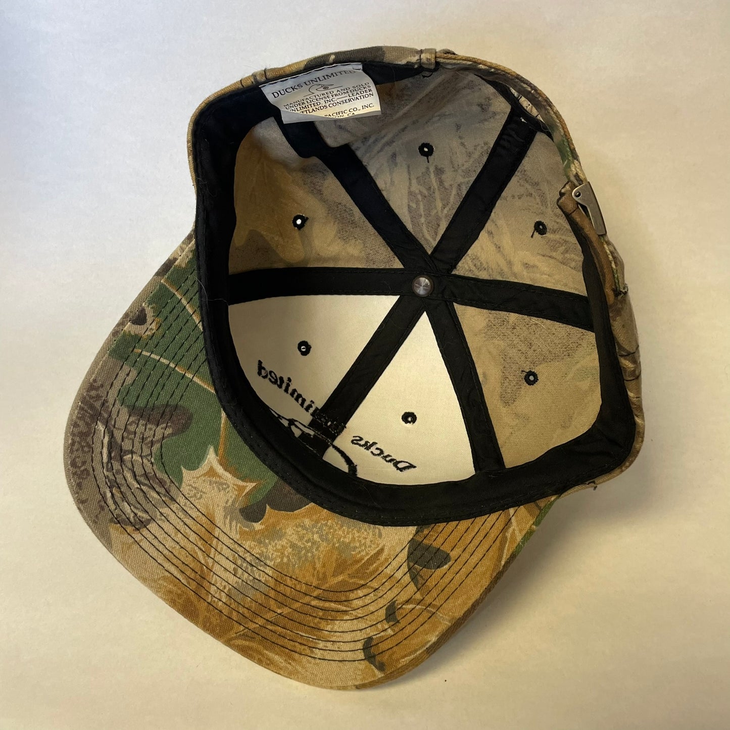 Vintage Ducks Unlimited Camo Strapback Hat