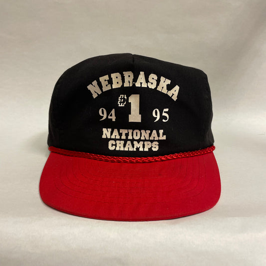Vintage Nebraska Huskers 1995 National Champs Snapback Hat