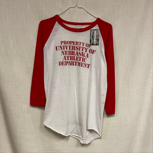 Vintage Nebraska Huskers 3/4 Shirt M