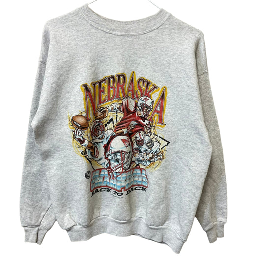 Vintage Nebraska Huskers Explosion National Champions Crewneck L