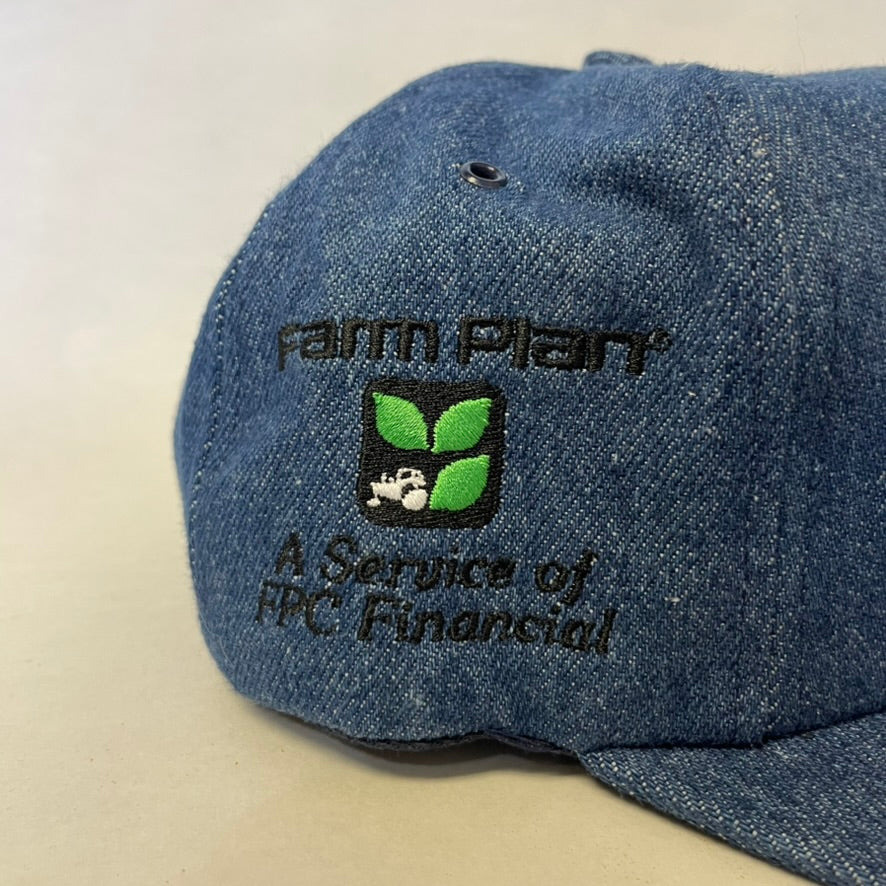 Vintage Farm Plan 'Better Than Cash' Denim Snapback Hat