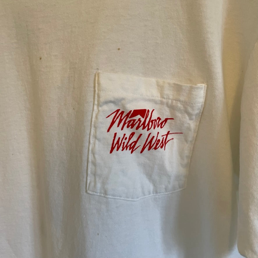 Vintage Marlboro Wild West Cigarette Pocket Shirt XL
