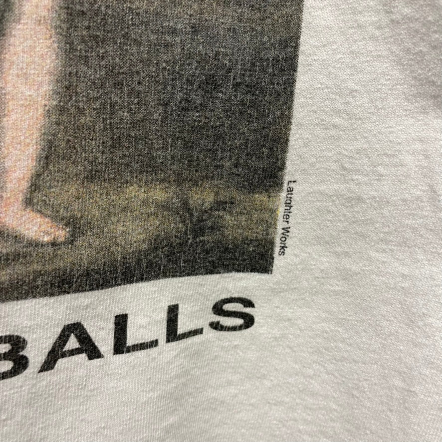 Vintage Humor Women with Balls Graphic Shirt L