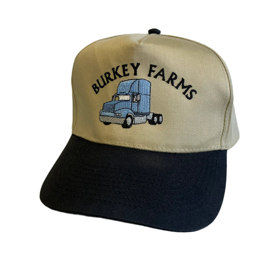 Vintage Burkey Farms Snapback Hat