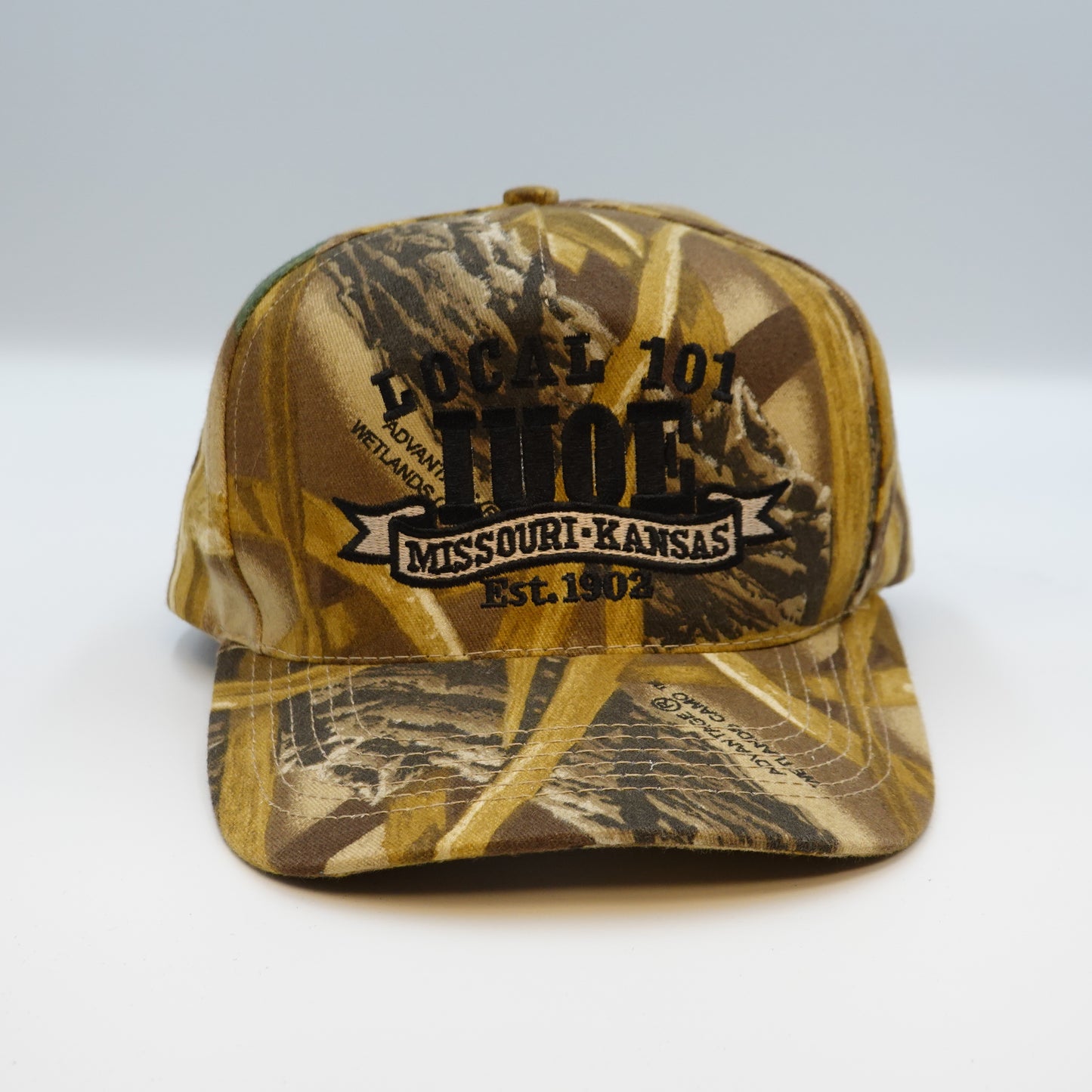 Vintage Local 101 IUOE Missouri Kansas Camo Snapback Hat