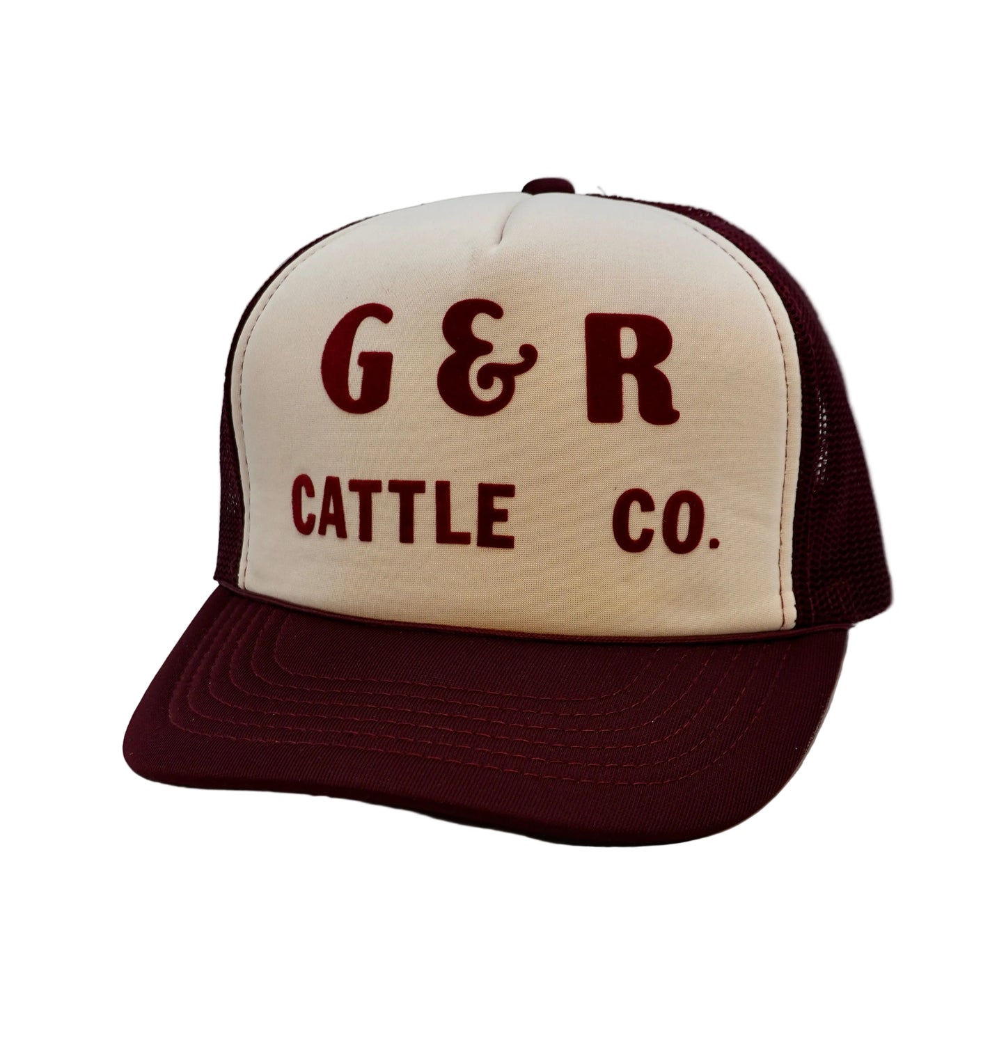 Vintage G & R Cattle Co. Snapback Trucker Hat
