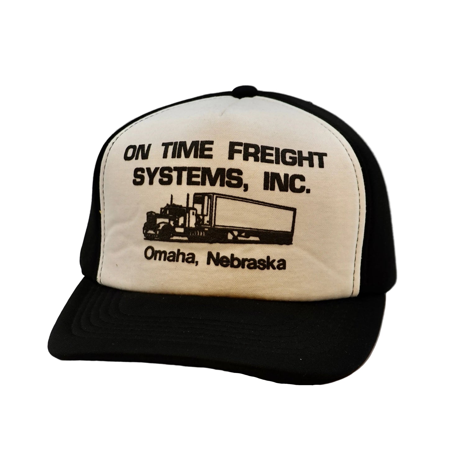 Vintage On Time Freight Systems Omaha Nebraska Snapback Hat