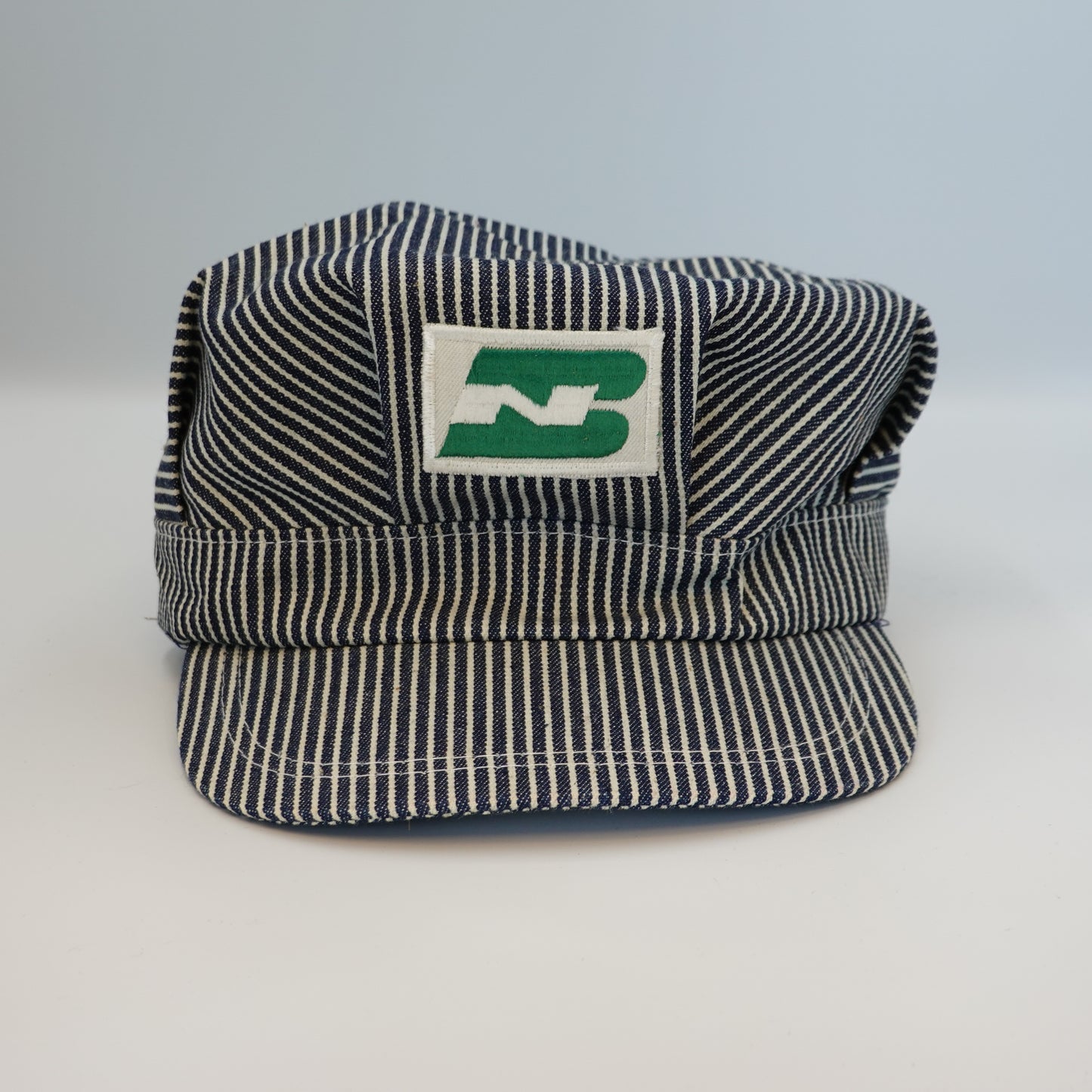 Vintage Burlington Northern Train Conductor Snapback Hat