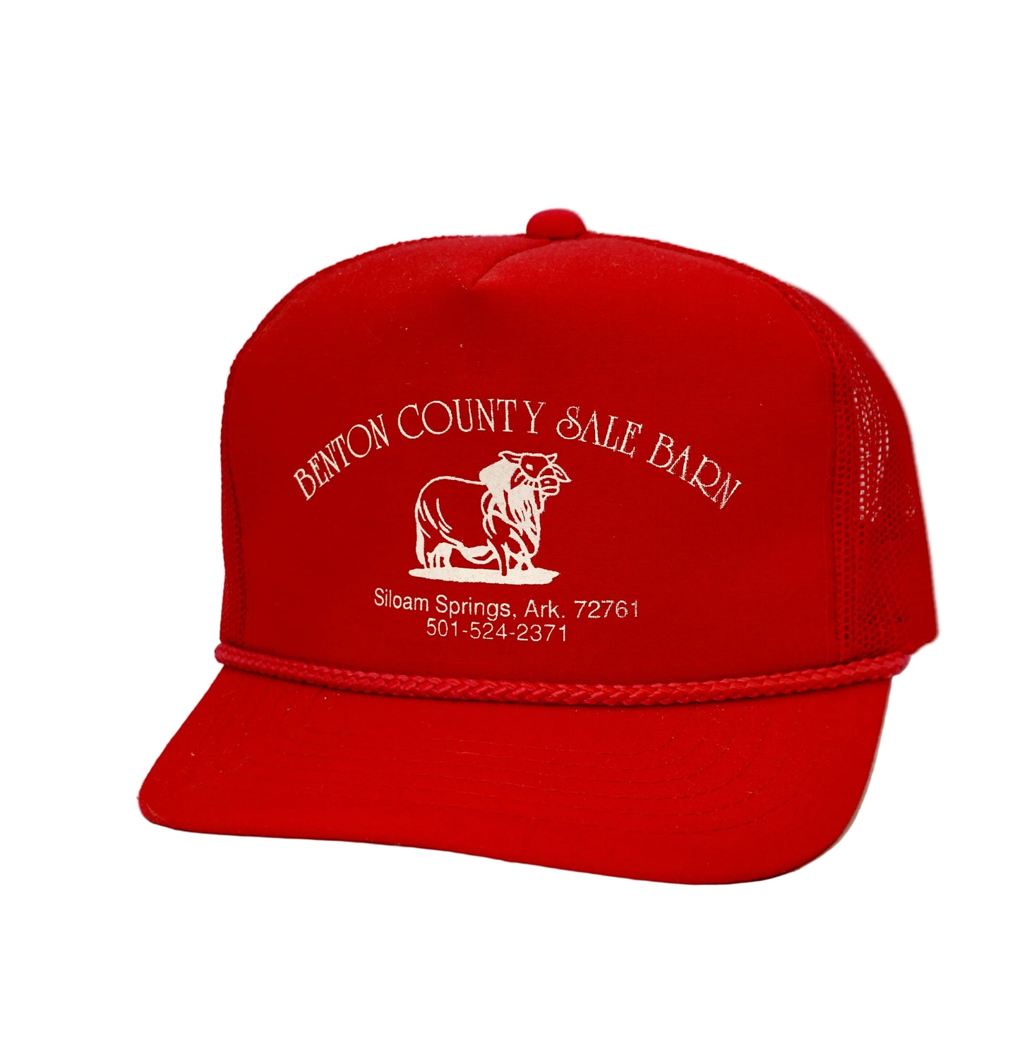 Vintage Benton County Sale Barn Siloam Springs Arkansas Snapbback Trucker Hat