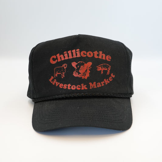 Vintage Chillicothe Livestock market Snapback Hat