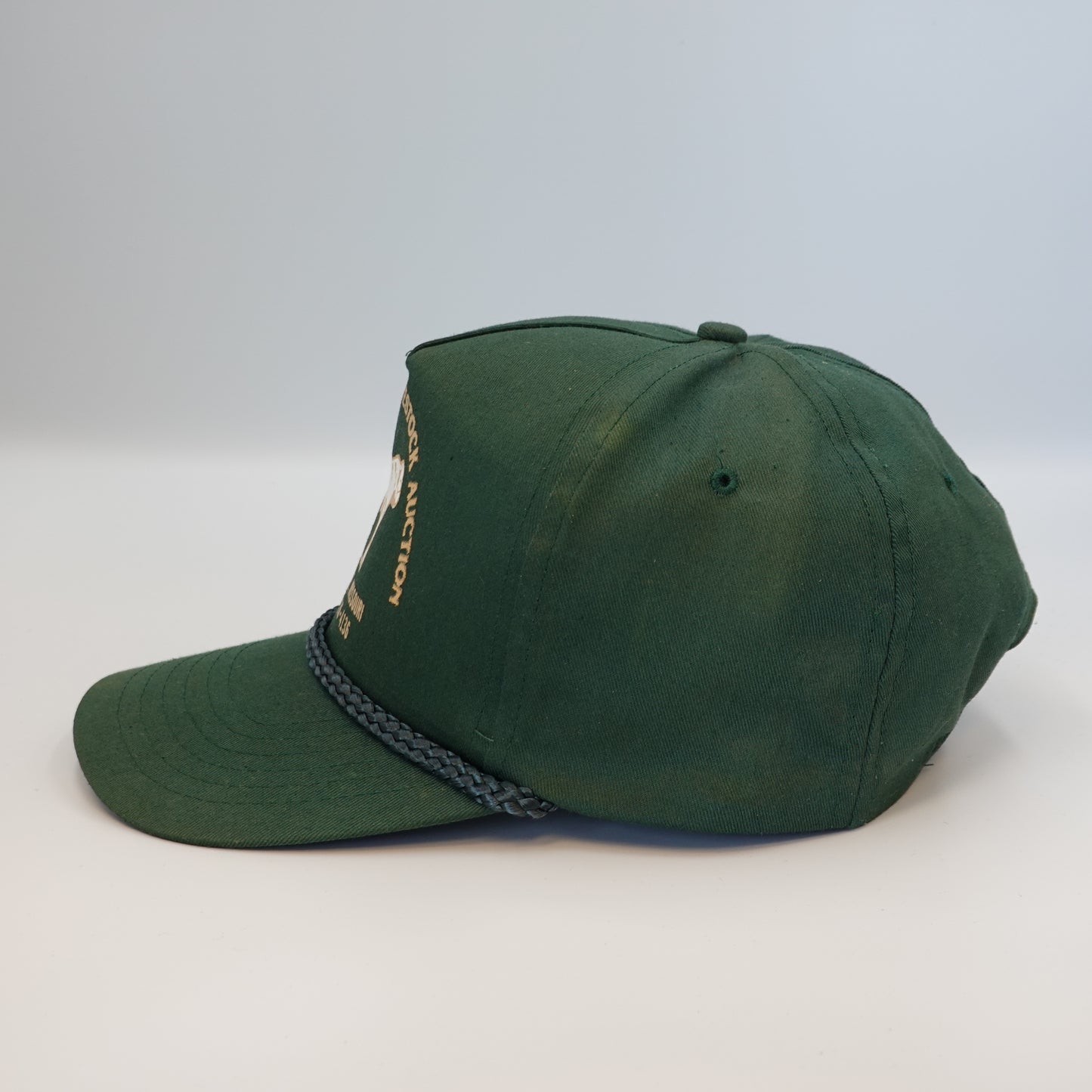 Vintage Wright County Livestock Auction Mountain Grove Missouri Snapback Hat